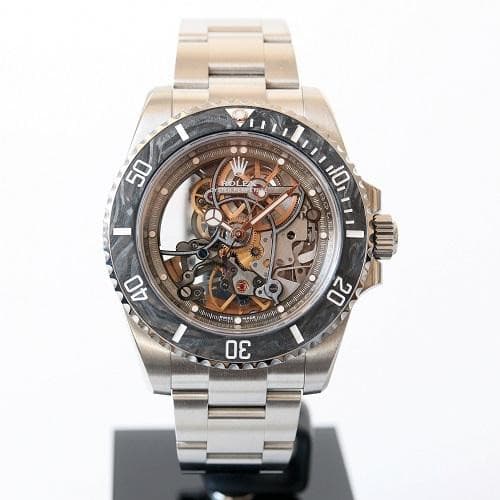 Rolex Submariner "Skeleton Artisans de Geneve Andrea Pirlo Project" black dial Oyster band Reference 116610LN 1 Submariner Skeleton Artisans de Geneve Andrea Pirlo Project-Watches-Time Of Replica