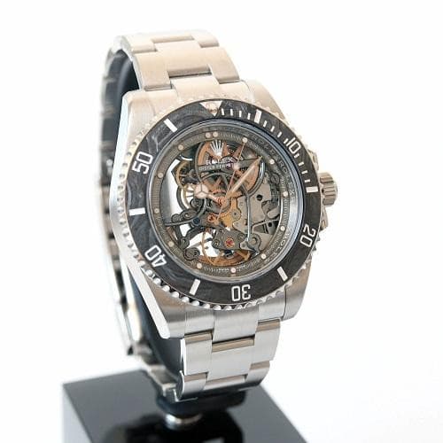 Rolex Submariner "Skeleton Artisans de Geneve Andrea Pirlo Project" black dial Oyster band Reference 116610LN 3 Submariner Skeleton Artisans de Geneve Andrea Pirlo Project-Watches-Time Of Replica