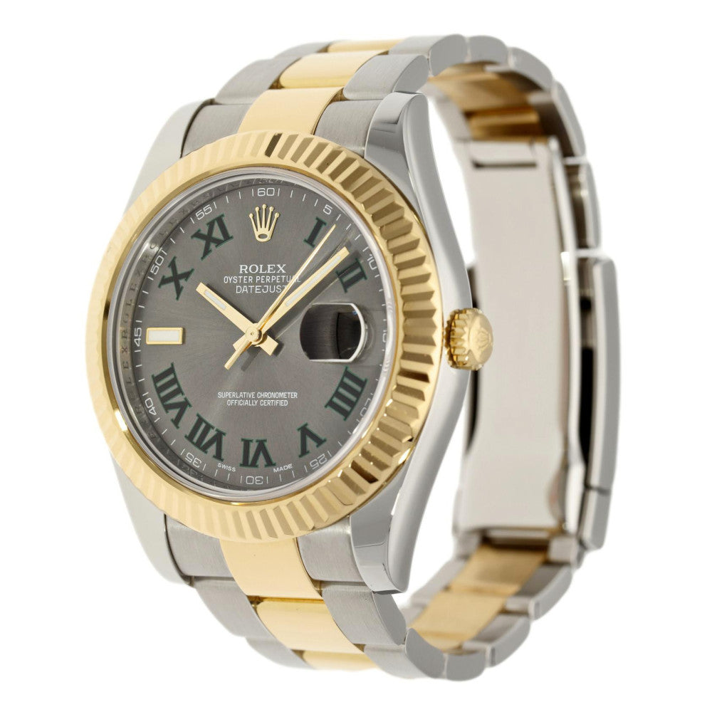 Rolex Datejust 41 Oyster Perpetual Oystersteel and yellow gold slate dial Oyster band Reference 126333 2 Rolex Datejust 41 Oyster Perpetual Oystersteel and yellow gold slate dial Oyster band Reference 126333 - Image 2