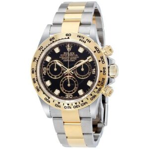 Rolex Cosmograph Daytona 40 Oyster Perpetual 18 ct yellow gold bright black, diamond-set dial Oyster band Reference 116503WDB