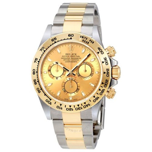 Rolex Cosmograph Daytona 40 Oyster Perpetual 18 ct yellow gold champagne colour dial Oyster band Reference 116500LN 1 Rolex Cosmograph Daytona 40 Oyster Perpetual 18 ct yellow gold champagne colour dial Oyster band Reference 116500LN