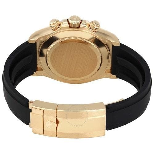 Rolex Cosmograph Daytona 40 Oyster Perpetual 18 ct yellow gold intense black and champagne-colour dial Oysterflex band Reference 116518CBKSO 2 Cosmograph Daytona Chronograph Automatic Oysterflex-Watches-Time Of Replica