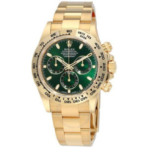 Rolex Cosmograph Daytona 40 Oyster Perpetual 18 ct yellow gold green dial Oyster band Reference 116508