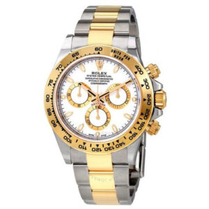 Rolex Cosmograph Daytona 40 Oyster Perpetual 18 ct yellow gold white dial Oyster band Reference 116500LN
