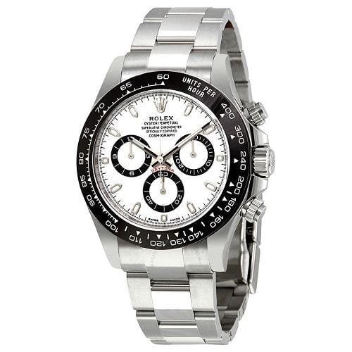 Rolex Cosmograph Daytona 40 Oyster Perpetual Oystersteel white dial Oyster band Reference 126500LN 2 Cosmograph Daytona White Dial Stainless Steel-Watches-Time Of Replica