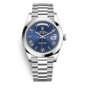 Day Date 40 Blue Dial Automatic Platinum-Time Of Replica