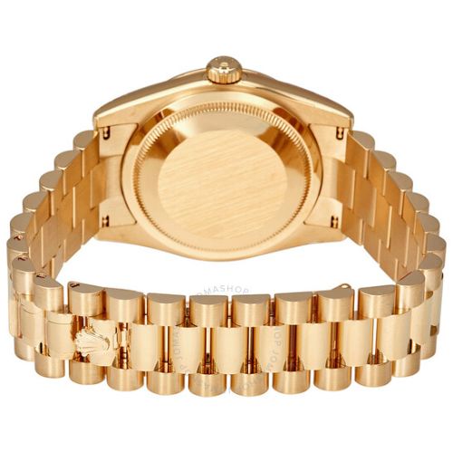 Rolex Day-Date 40 Yellow Gold Black diamond-set Dial Reference 228238 2 Day-Date Yellow Gold Black Dial-Time Of Replica