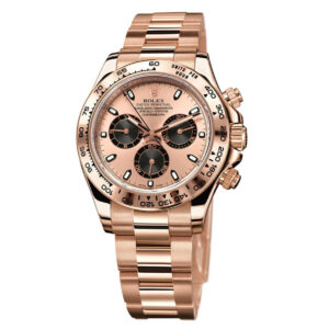 Rolex Cosmograph Daytona 40 Oyster Perpetual 18 ct Everose gold and bright black dial Oyster band Reference 116503WDO