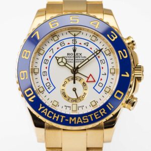 Rolex Yacht-Master 42 Oyster Perpetual yellow gold white dial Oyster band Reference 116681