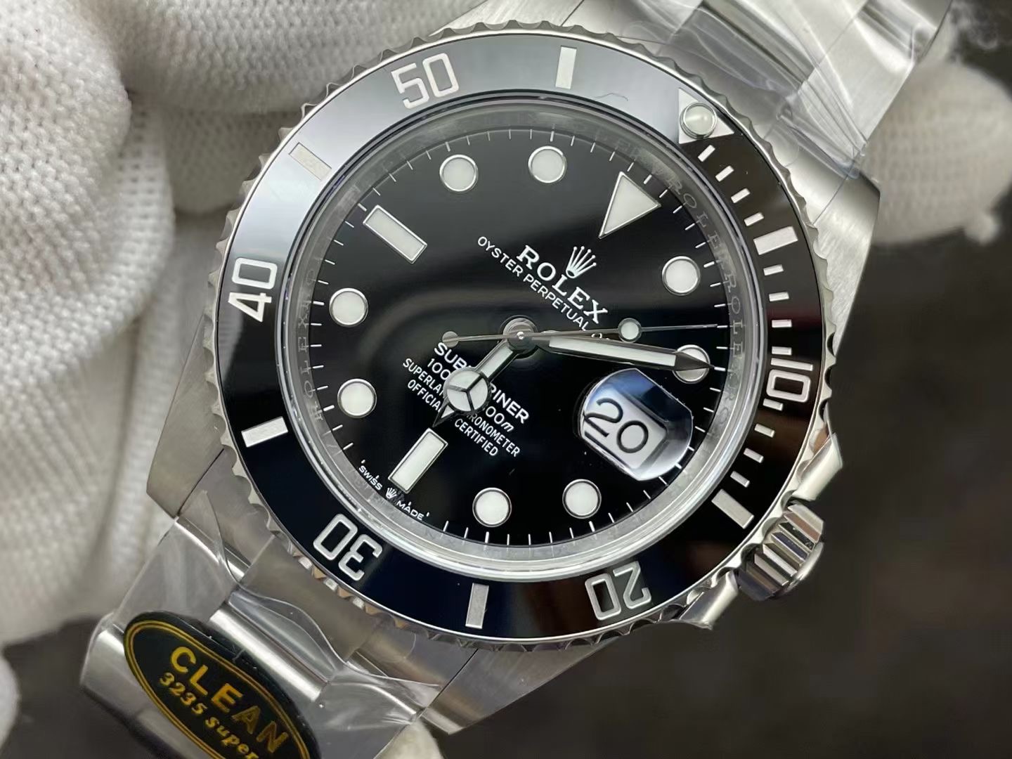 Rolex Submariner Date 41 Oyster Perpetual Oystersteel Cerachrom bezel insert in black ceramic black dial Oyster band Reference 126610LN 6 Rolex Submariner Date 41 Oyster Perpetual Oystersteel Cerachrom bezel insert in black ceramic black dial Oyster band Reference 126610LN - Image 6