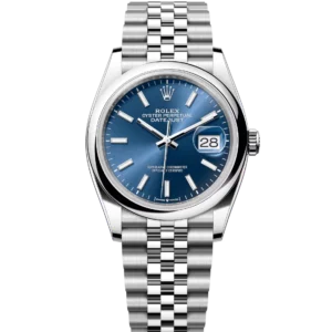 Rolex Datejust 36 Oyster Perpetual Oystersteel and white gold Bright Blue Jubilee band Reference 126200