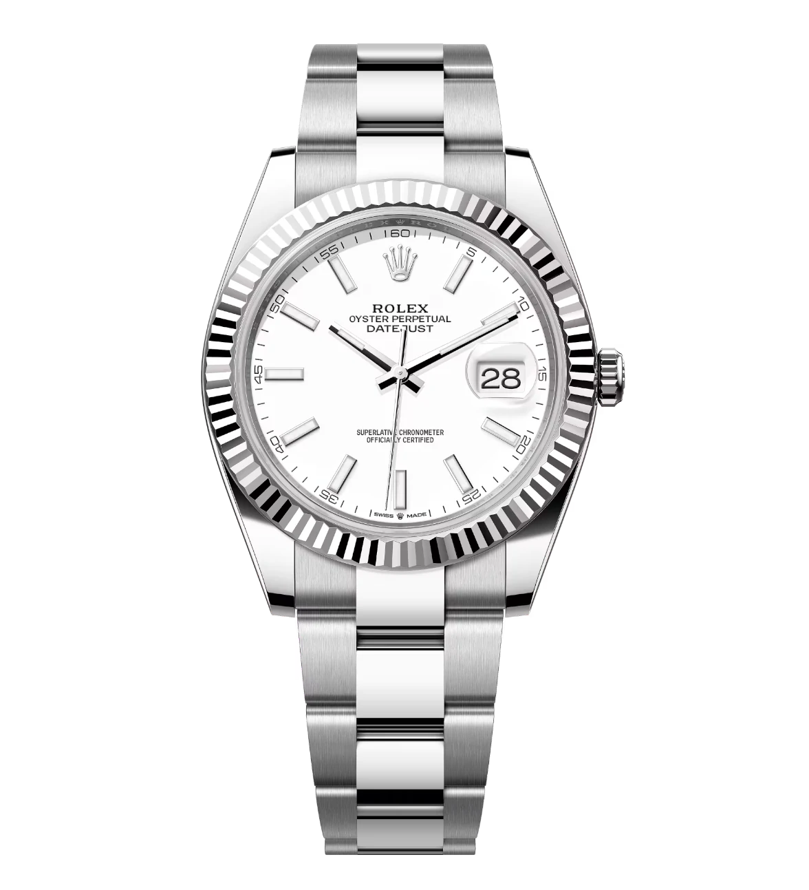 Rolex Datejust 41 Oyster Perpetual Oystersteel and white gold white dial Oyster band Reference 126334 1 Rolex Datejust 41 Oyster Perpetual Oystersteel and white gold white dial Oyster band Reference 126334