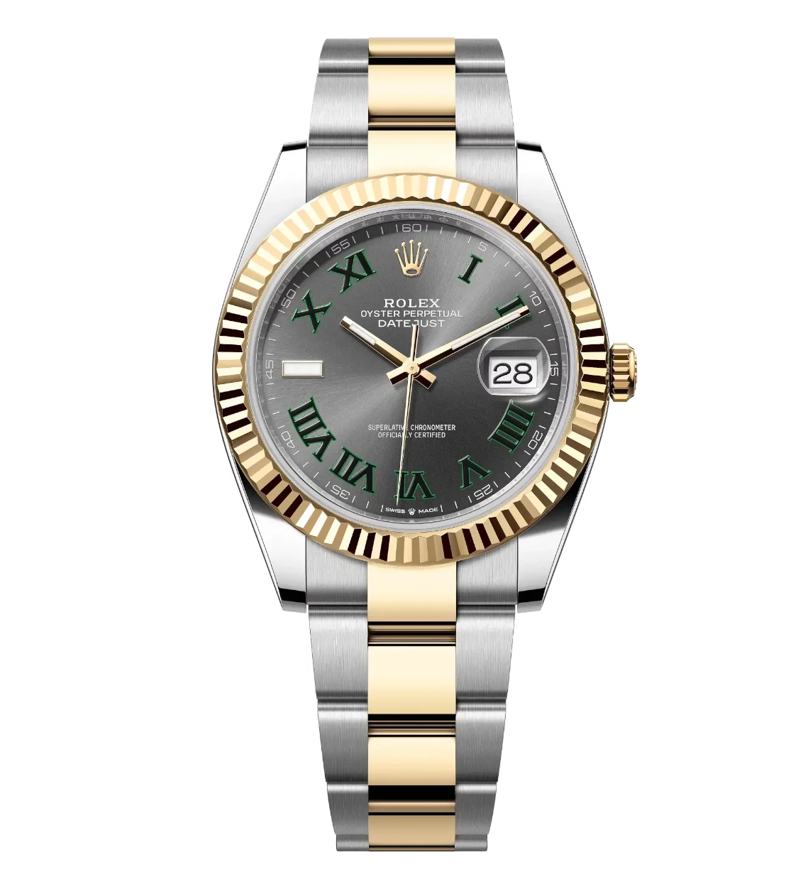 Rolex Datejust 41 Oyster Perpetual Oystersteel and yellow gold slate dial Oyster band Reference 126333 1 Rolex Datejust 41 Oyster Perpetual Oystersteel and yellow gold slate dial Oyster band Reference 126333
