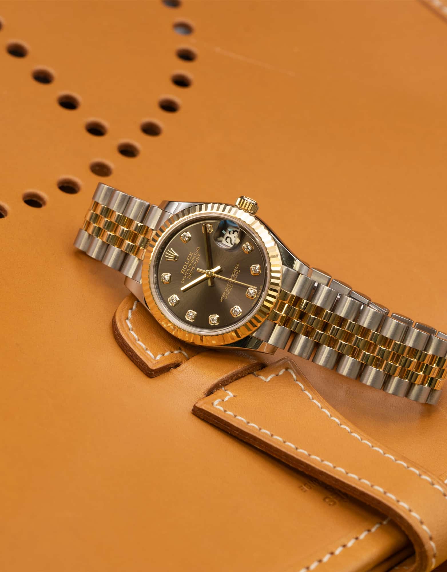 Rolex Datejust 31 Oyster Perpetual Oystersteel and yellow gold dark grey, diamond-set dial Jubilee band Reference 278273 4 Rolex Datejust 31 Oyster Perpetual Oystersteel and yellow gold dark grey, diamond-set dial Jubilee band Reference 278273 - Image 4