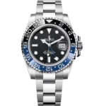 Rolex GMT-Master II 40 Oyster Perpetual Oystersteel black dial Oyster band Reference 126710BLNR
