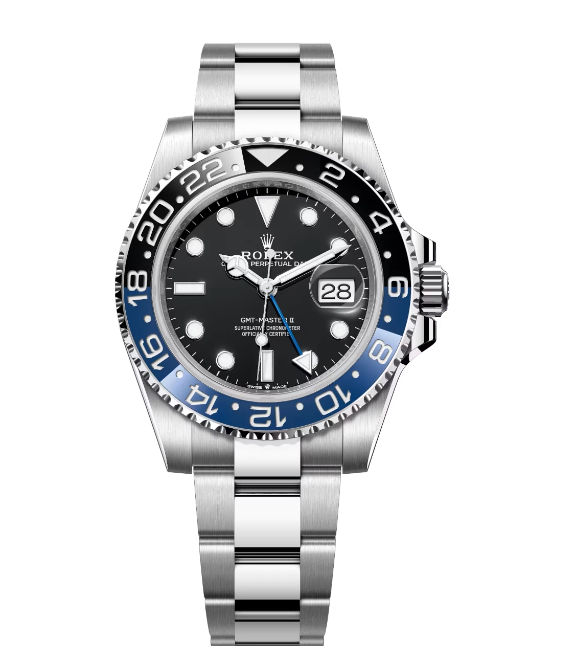 Rolex GMT-Master II "Batman" Oystersteel black dial Oyster band Reference 126710BLNR 1 Rolex GMT-Master II "Batman" Oystersteel black dial Oyster band Reference 126710BLNR