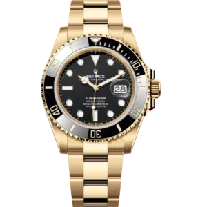 Rolex Submariner Date 41 Oyster Perpetual 18 ct yellow gold Cerachrom bezel insert in black ceramic black dial Oyster band Reference 126618LN