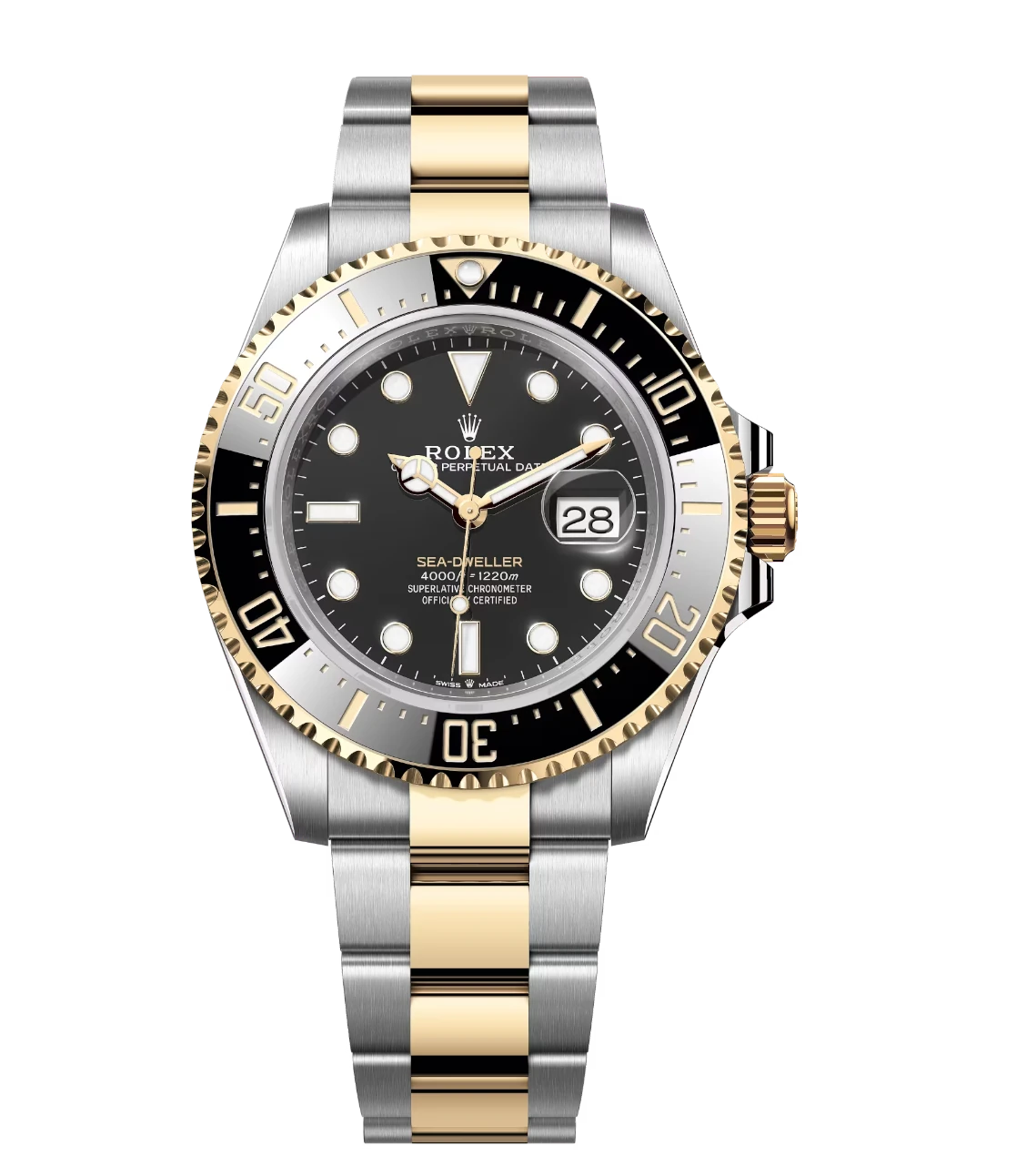 Rolex Sea-Dweller 43 Oyster Perpetual Oystersteel and yellow gold Cerachrom bezel insert in black ceramic Oyster band Reference 126603 1 Rolex Sea-Dweller 43 Oyster Perpetual Oystersteel and yellow gold Cerachrom bezel insert in black ceramic Oyster band Reference 126603