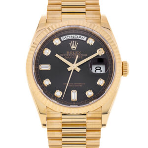 Rolex Day-Date 36 | Yellow Gold Black Diamonds Dial Reference: M128238-0022