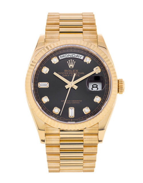 Rolex Day-Date 36 | Yellow Gold Black Diamonds Dial Reference: M128238-0022 1 Rolex Day-Date 36 | Yellow Gold Black Diamonds Dial Reference: M128238-0022