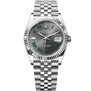 Rolex Datejust 36 Oyster Perpetual Oystersteel and white gold slate dial Jubilee band Reference 126234