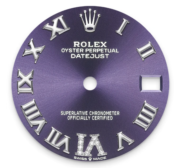 Rolex Datejust 31 Oyster Perpetual Oystersteel and white aubergine, diamond-set dial dial Jubilee band Reference 278384RBR 2 Rolex Datejust 31 Oyster Perpetual Oystersteel and white aubergine, diamond-set dial dial Jubilee band Reference 278384RBR - Image 2