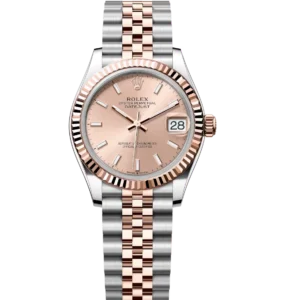 Rolex Datejust 31 Oyster Perpetual Oystersteel and Everose gold rosé-colour dial Jubilee band Reference 278271