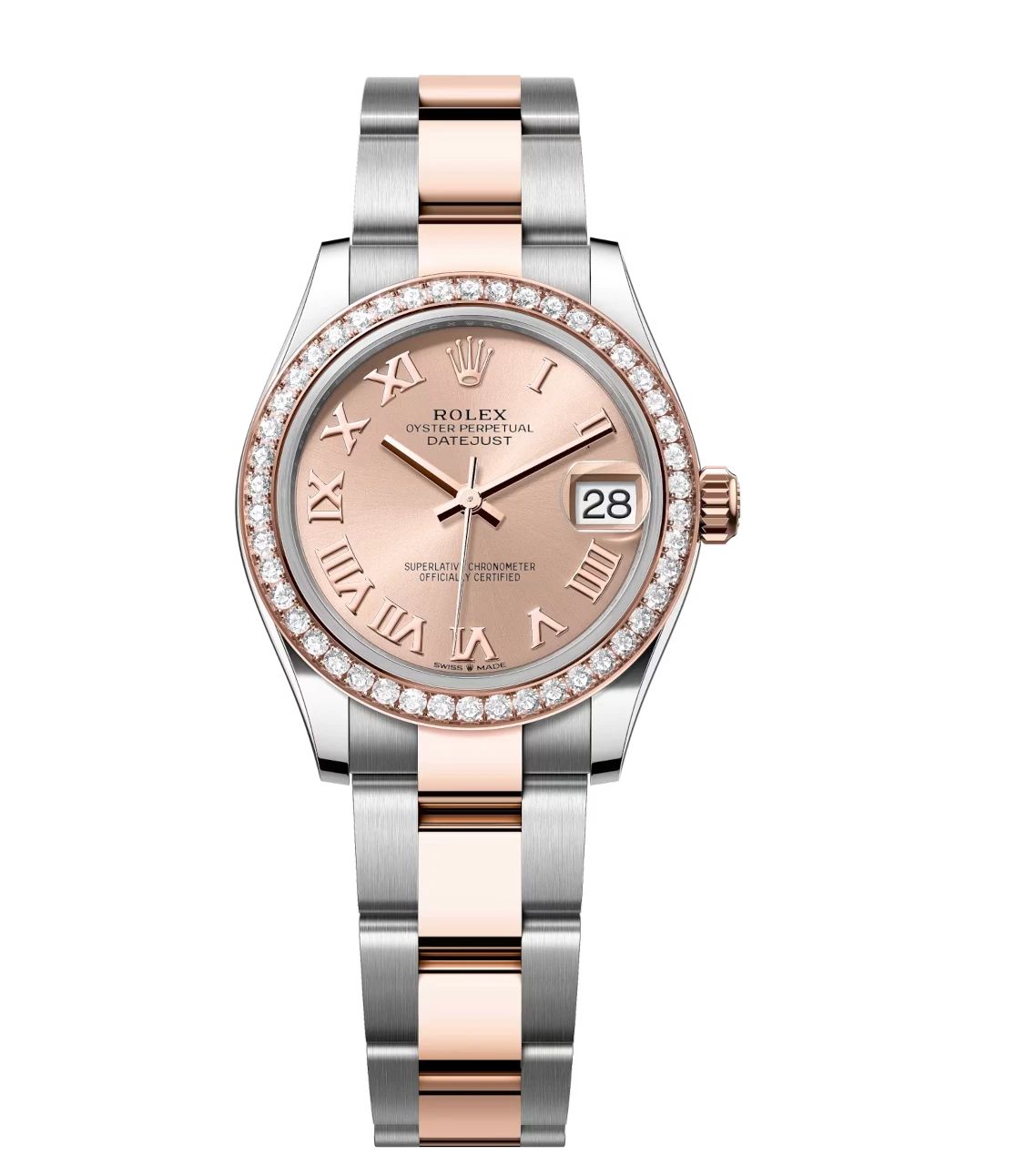 Rolex Datejust 31 Oyster Perpetual Oystersteel and Everose gold rosé-colour dial Oyster band Reference 278381RBR 1 Rolex Datejust 31 Oyster Perpetual Oystersteel and Everose gold rosé-colour dial Oyster band Reference 278381RBR