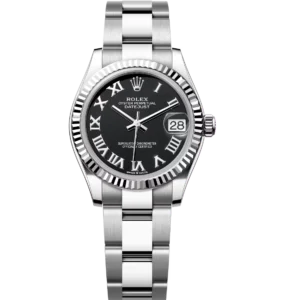 Rolex Datejust 31 Oyster Perpetual Oystersteel and white gold bright black dial Oyster band Reference 278274
