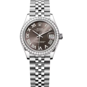 Rolex Datejust 31 Oyster Perpetual Oystersteel and white gold dark grey dial Jubilee band Reference 278384RBR