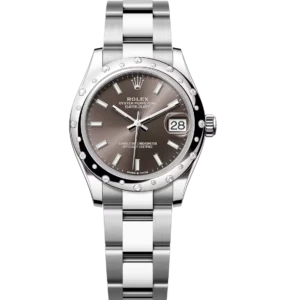 Rolex Datejust 31 Oyster Perpetual Oystersteel and white gold dark grey dial Oyster band Reference 278344RBR
