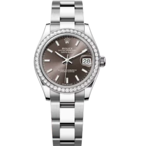 Rolex Datejust 31 Oyster Perpetual Oystersteel and white gold dark grey dial Oyster band Reference 278384RBR
