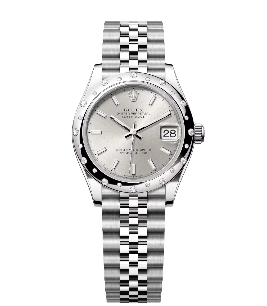 Rolex Datejust 31 Oyster Perpetual Oystersteel and white gold silver dial Jubilee band Reference 278344RBR 1 Rolex Datejust 31 Oyster Perpetual Oystersteel and white gold silver dial Jubilee band Reference 278344RBR
