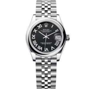 Rolex Datejust 31 Oyster Perpetual Oystersteel bright black dial Jubilee band Reference 278240