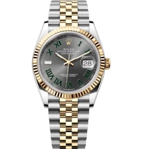 Rolex Datejust 36 Oyster Perpetual Oystersteel and yellow gold slate dial Jubilee band Reference 126233