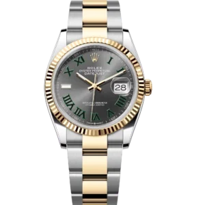 Rolex Datejust 36 Oyster Perpetual Oystersteel and yellow gold slate dial Oyster band Reference 126233