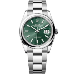 Rolex Datejust 36 Oyster Perpetual Oystersteel mint green dial Oyster band Reference 126200