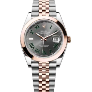 Rolex Datejust 41 Oyster Perpetual Oystersteel and Everose gold slate dial Jubilee band Reference 126301