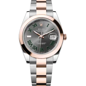Rolex Datejust 41 Oyster Perpetual Oystersteel and Everose gold slate dial Oyster band Reference 126301