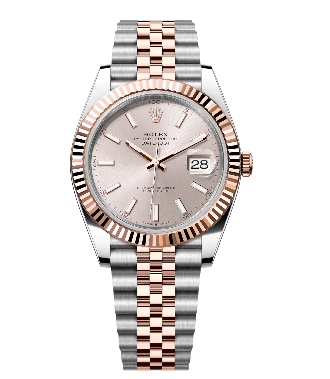 Rolex Datejust 41 Oyster Perpetual Oystersteel and Everose gold Sundust dial Jubilee band Reference 126331 1 Rolex Datejust 41 Oyster Perpetual Oystersteel and Everose gold Sundust dial Jubilee band Reference 126331