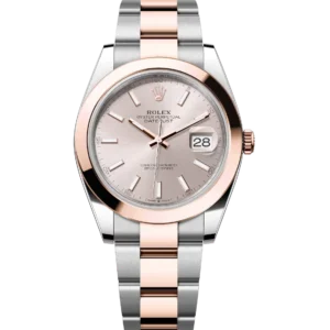Rolex Datejust 41 Oyster Perpetual Oystersteel and Everose gold Sundust dial Oyster band Reference 126301