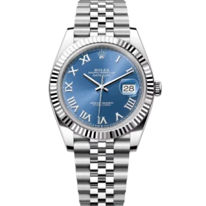 Rolex Datejust 41 Oyster Perpetual Oystersteel and white gold azzurro-blue dial Jubilee band Reference 126334