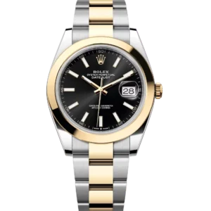 Rolex Datejust 41 Oyster Perpetual Oystersteel and yellow gold bright black dial Oyster band Reference 126303