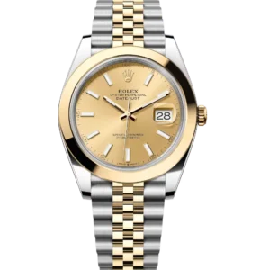 Rolex Datejust 41 Oyster Perpetual Oystersteel and yellow gold champagne-colour dial Jubilee band Reference 126303