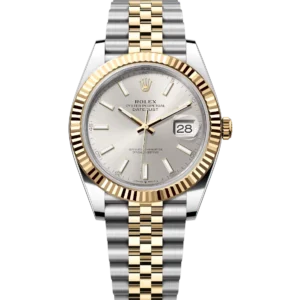 Rolex Datejust 41 Oyster Perpetual Oystersteel and yellow gold silver dial Jubilee band Reference 126333