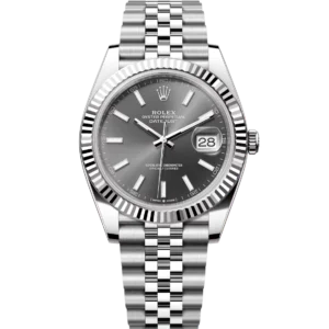 Rolex Datejust 41 Oyster Perpetual Oystersteel and white gold slate dial Jubilee band Reference 126334