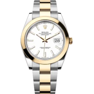 Rolex Datejust 41 Oyster Perpetual Oystersteel and yellow gold white dial Oyster band Reference 126303