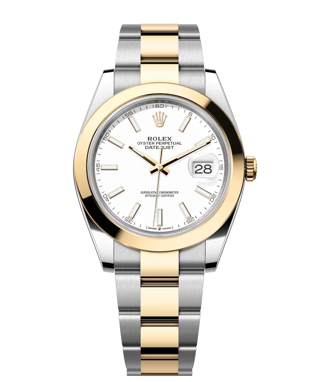 Rolex Datejust 41 Oyster Perpetual Oystersteel and yellow gold white dial Oyster band Reference 126303 1 Rolex Datejust 41 Oyster Perpetual Oystersteel and yellow gold white dial Oyster band Reference 126303