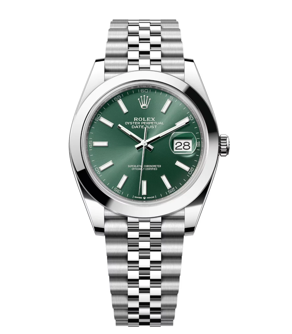 Rolex Datejust 41 Oyster Perpetual Oystersteel mint green dial Jubilee band Reference 126300 1 Rolex Datejust 41 Oyster Perpetual Oystersteel mint green dial Jubilee band Reference 126300