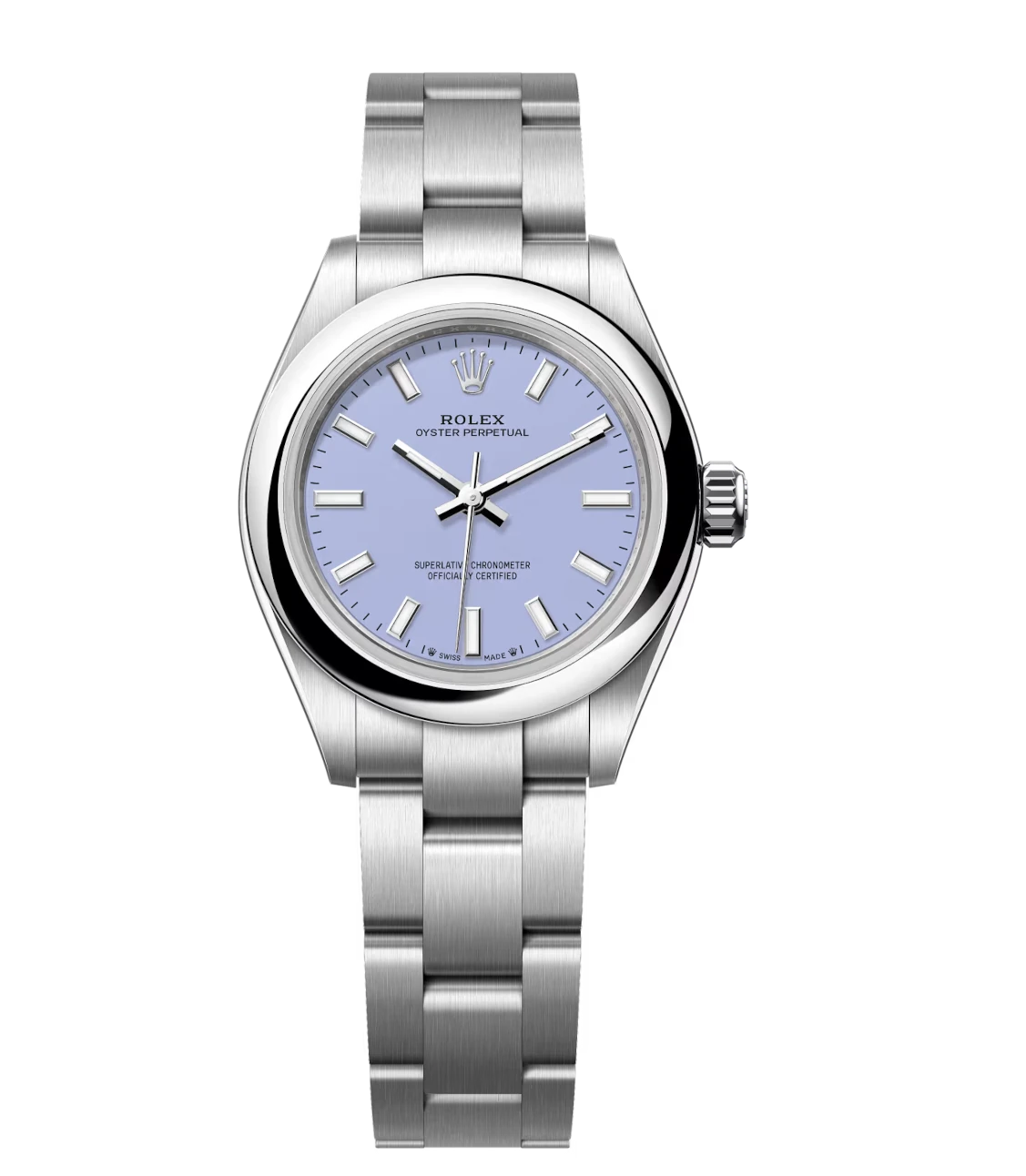 Rolex Oyster Perpetual 28 lavender dial Oyster band Reference 276200 1 Rolex Oyster Perpetual 28 lavender dial Oyster band Reference 276200